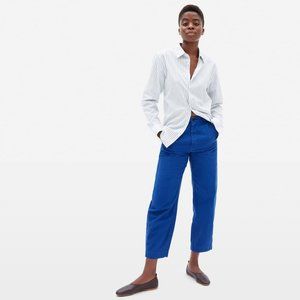 Everlane Arc Blue Canvas Pant Size 6